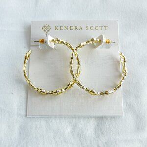 Kendra Scott Abbie Gold Hoop Earrings